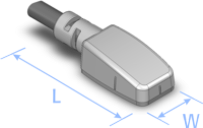 Dimensions of the Cedrus photosensor.