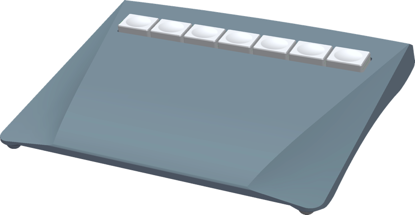 Riponda Model L, one of four available key layouts.