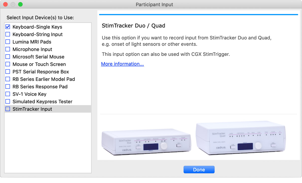 SuperLab 6 can now accept input from StimTracker Duo or Quad.