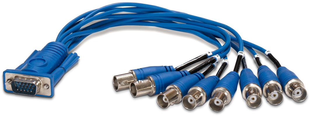 m-pod for BNC TTL breakout cable, offering 8 BNC connectors.