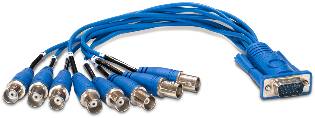 Breakout cable, provides 8 separate BNC connectors for "c-pod for BNC TTL".